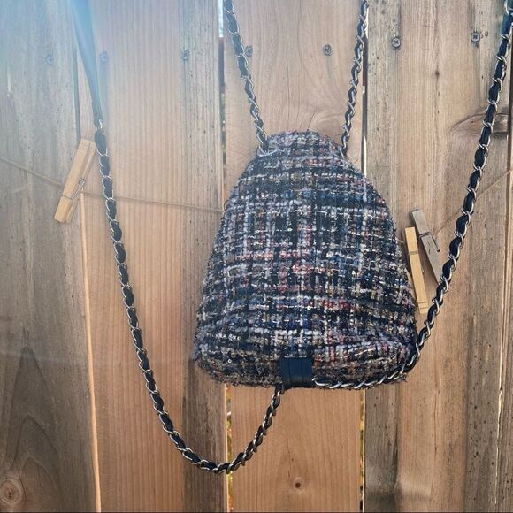 Zara Tweed Zara Mini Backpack - Picture 3 of 8